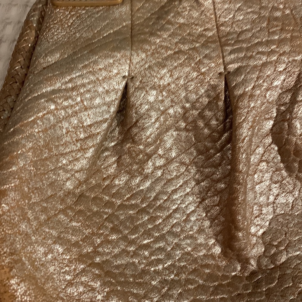 Cole Haan  Pleated Beige Metalic Hobo Bag - Picture 11 of 11